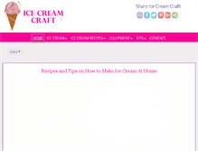 Tablet Screenshot of icecreamcraft.com